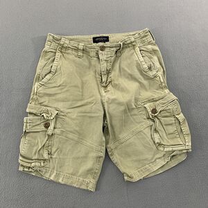 American Eagle Outfitters Shorts Mens 30 Khaki Green Extreme Flex Cargo Utility